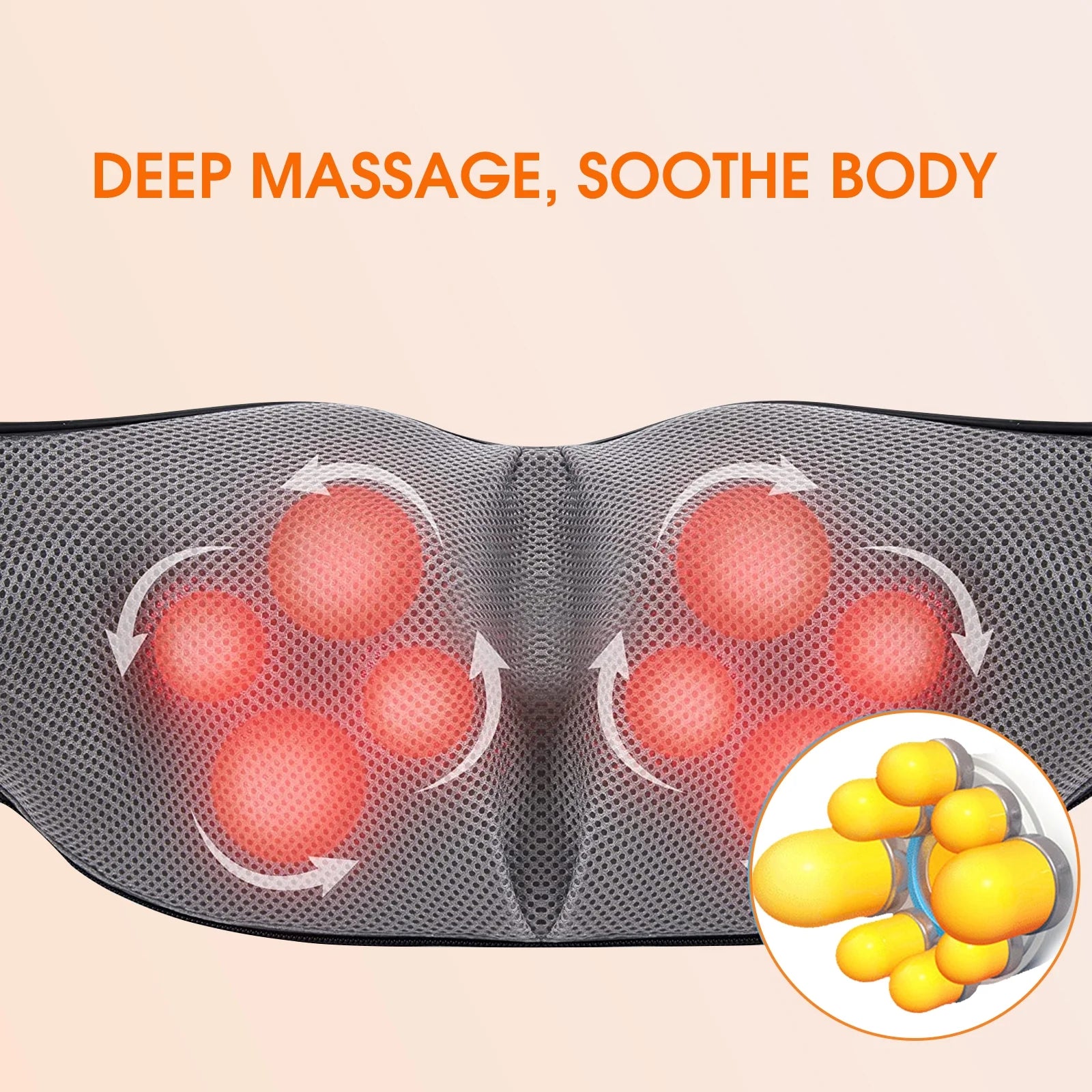 Shiatsu Neck and Back Massager,Neck Massager with Heat and Vibration,Suitable for Home, Office and Car.